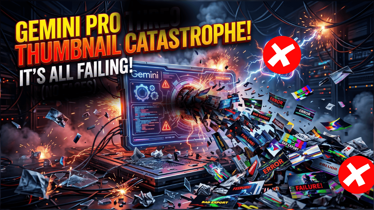 I Let Gemini Pro Design My Thumbnails… and it was a Catastrophe